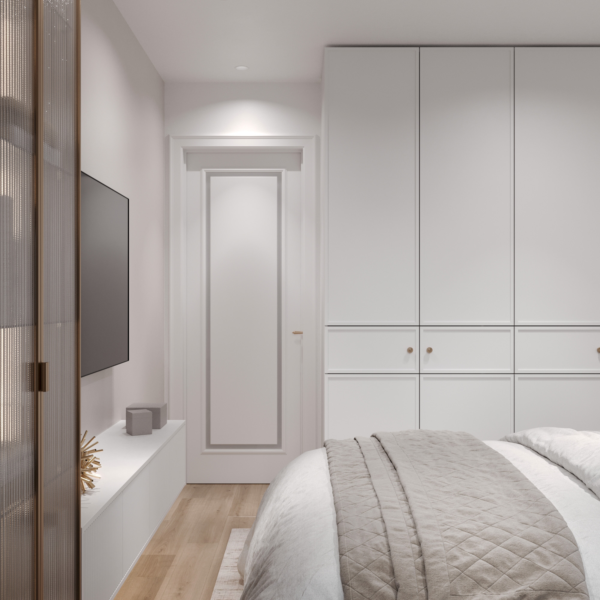 1к квартира в ЖК Андерсен Парк 36м2 — Спальня