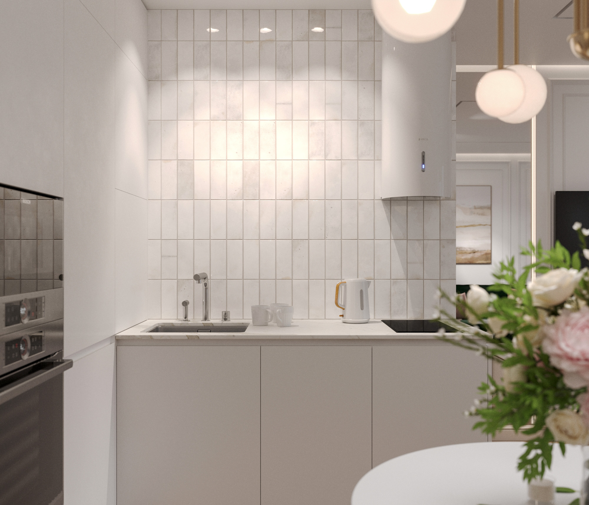 1к квартира в ЖК Андерсен Парк 36м2 — Кухня-гостиная