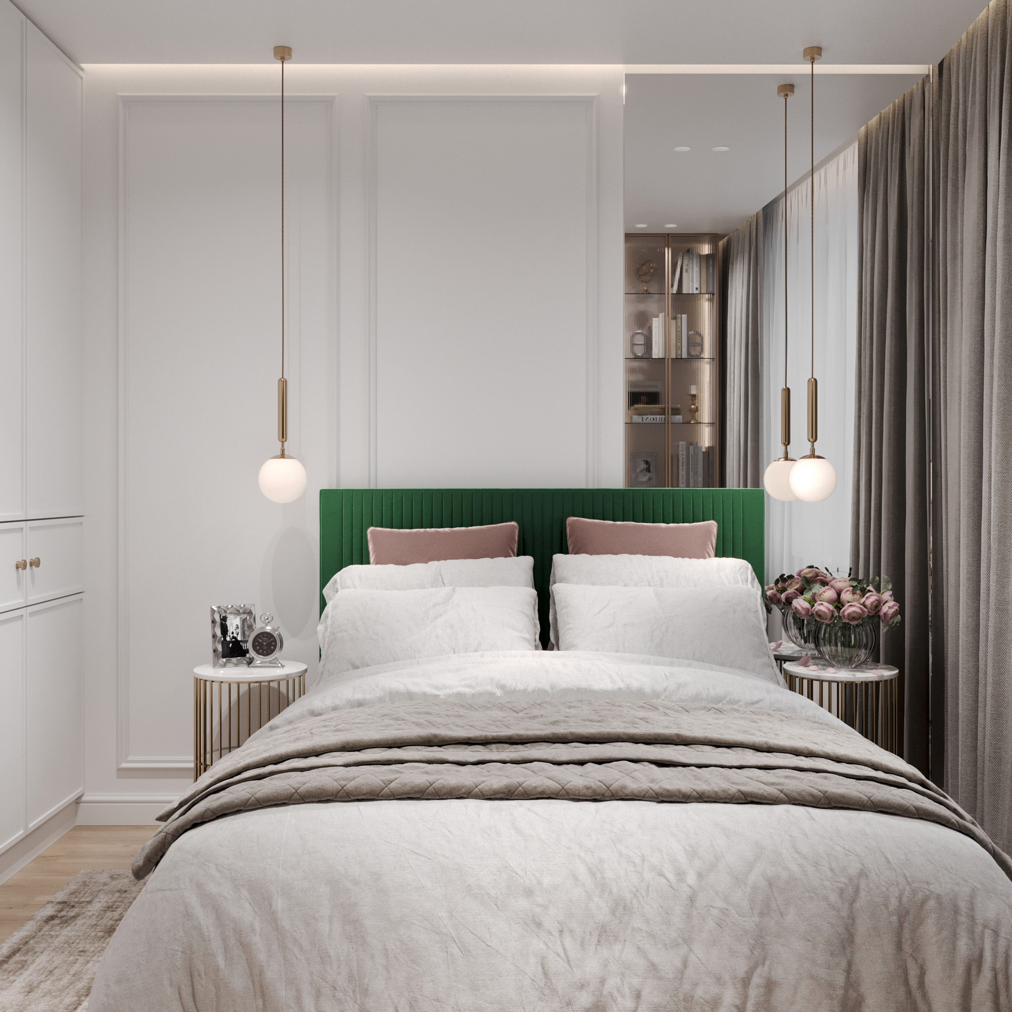 1к квартира в ЖК Андерсен Парк 36м2 — Спальня