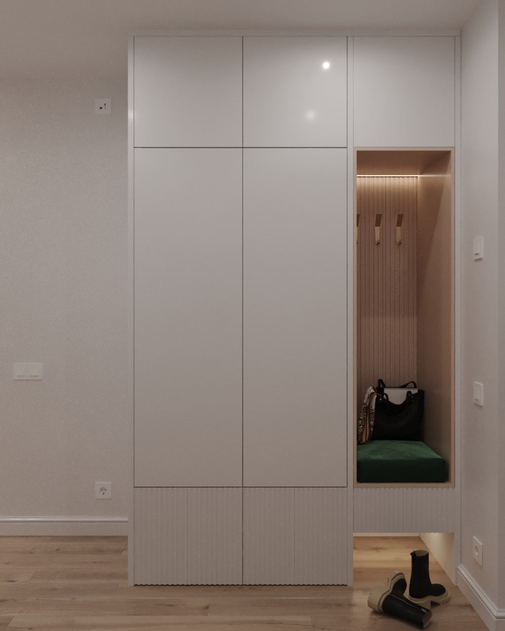 1к квартира в ЖК Андерсен Парк 36м2 — Прихожая