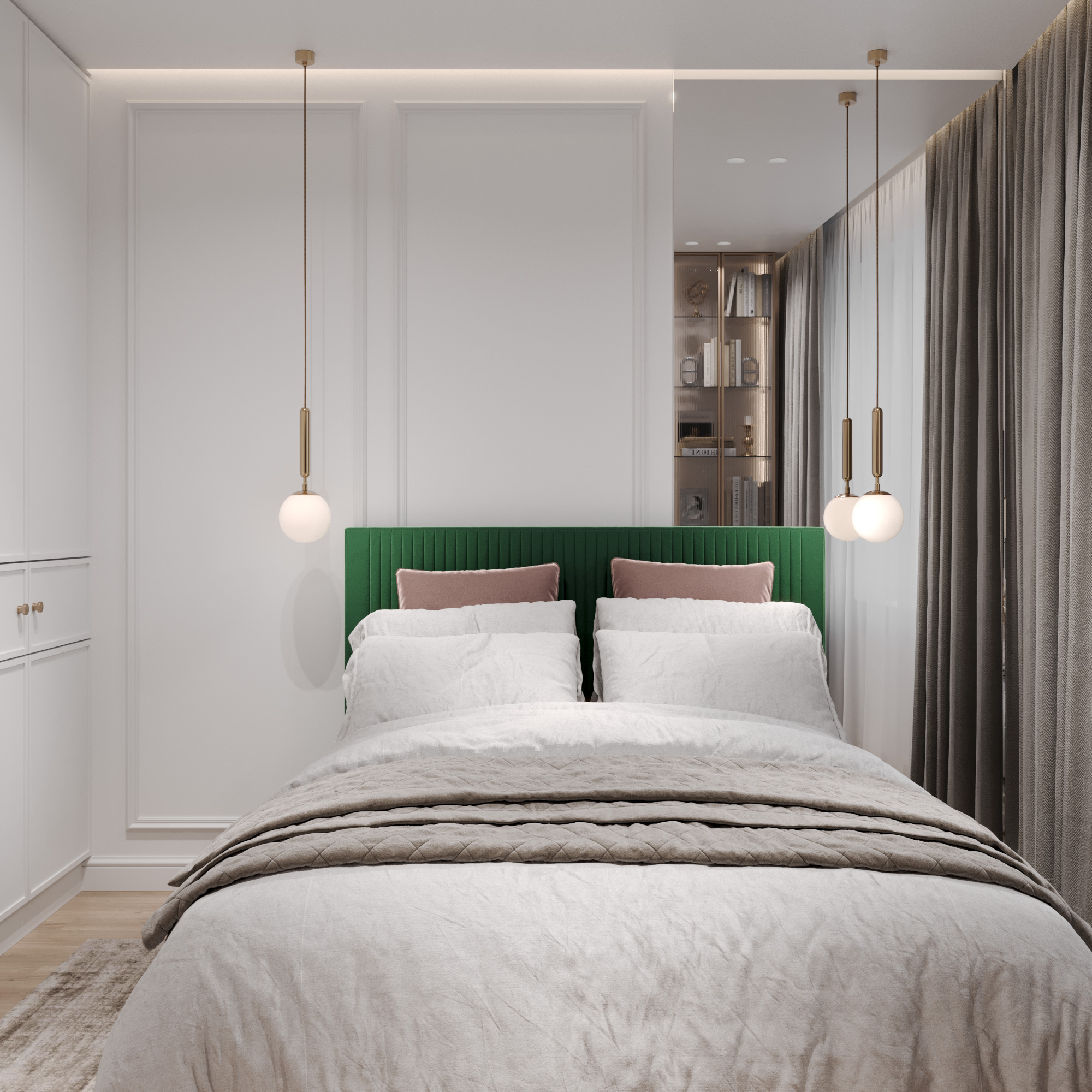 1к квартира в ЖК Андерсен Парк 36м2 — Спальня