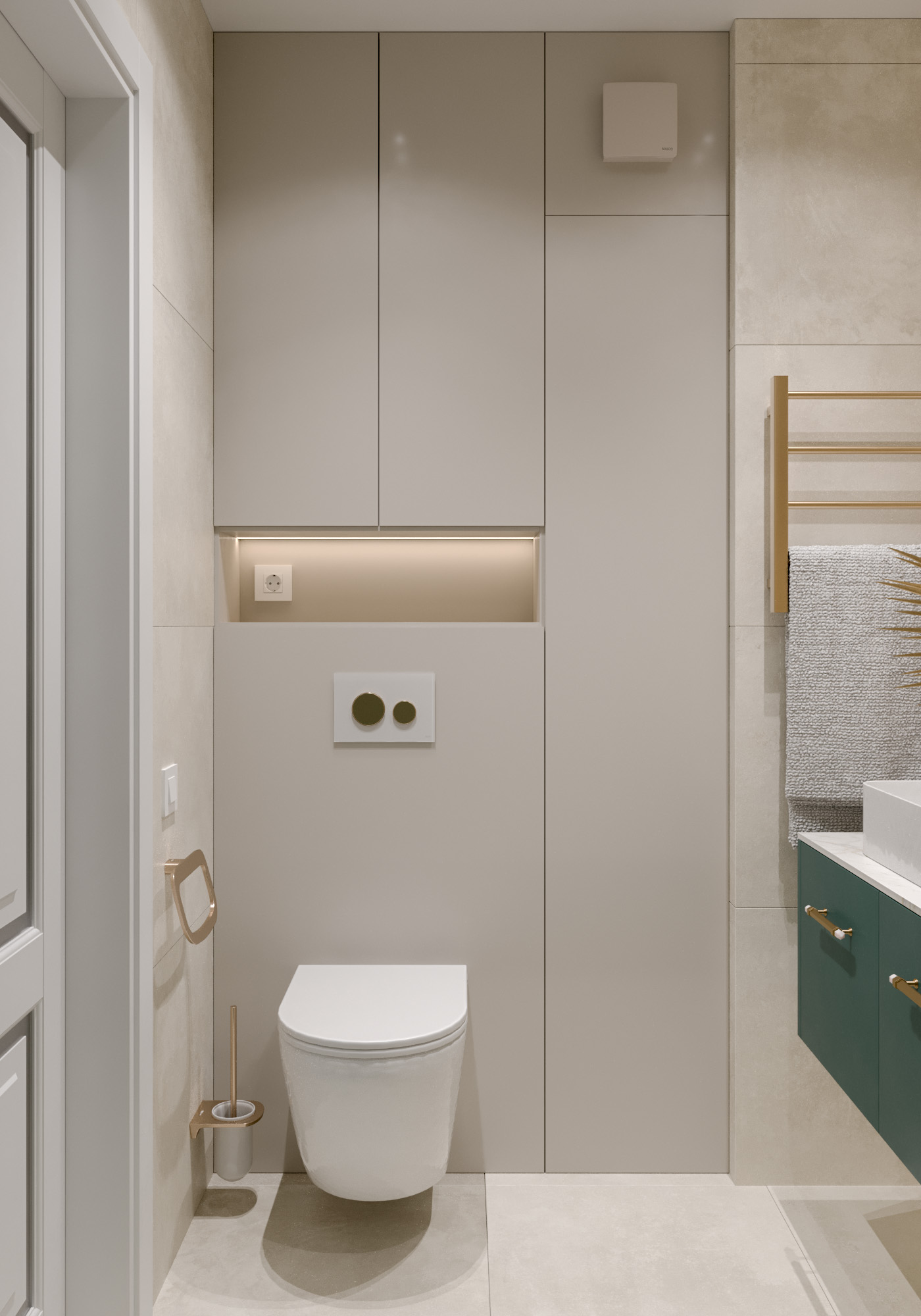 1к квартира в ЖК Андерсен Парк 36м2 — Санузел