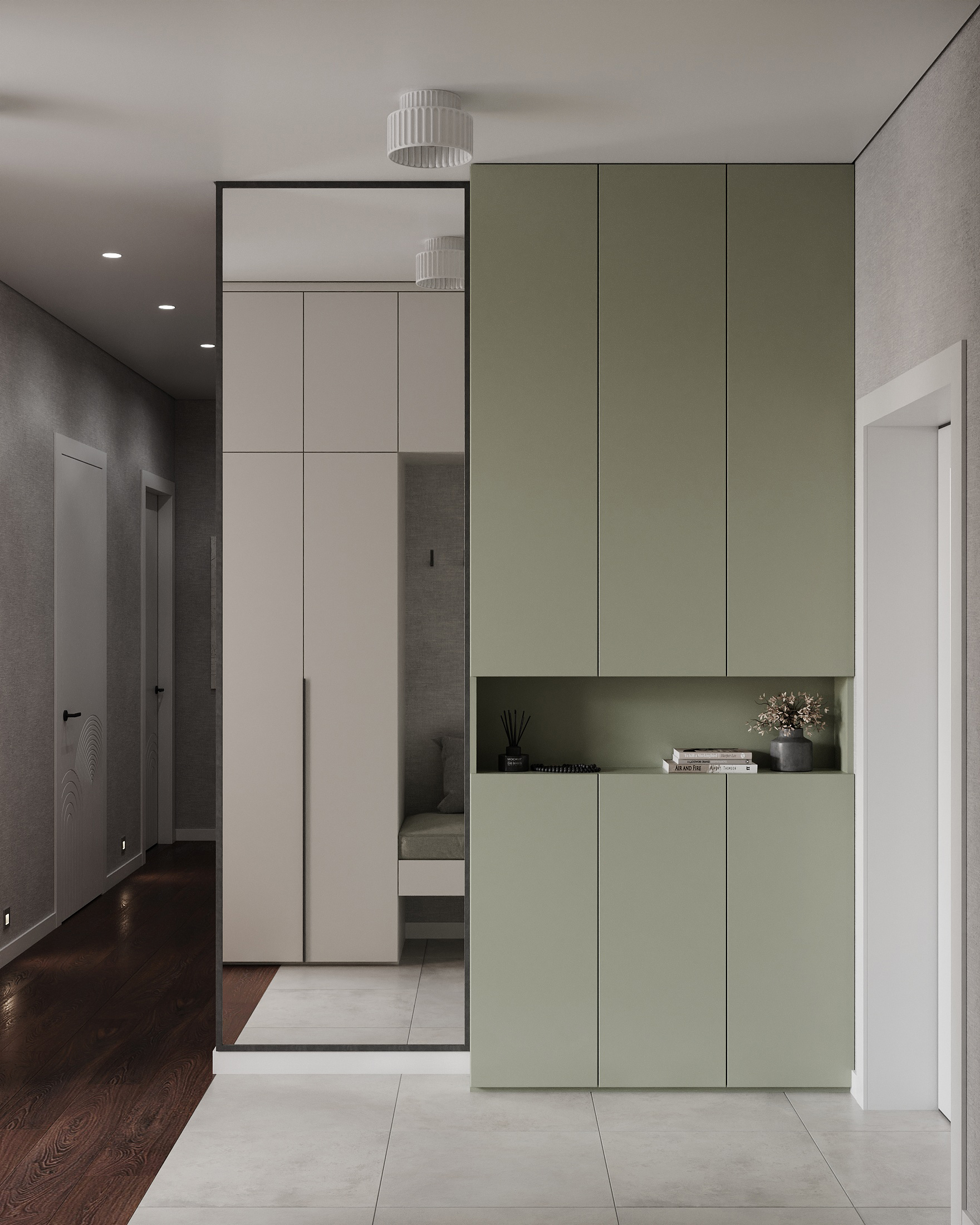 3к квартира в ЖК Айвазовский 97м2 — Прихожая