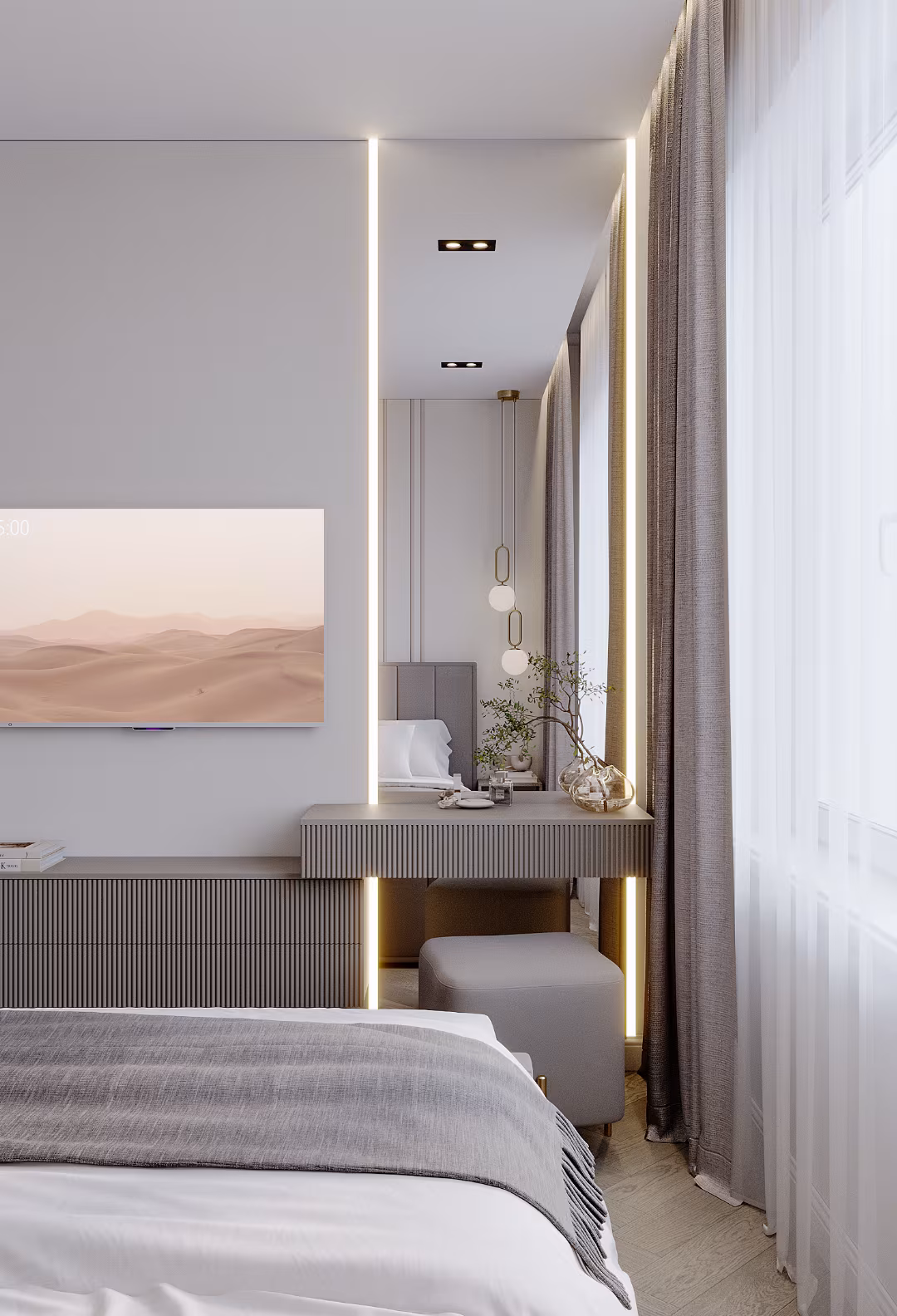 Розетки над тумбочками