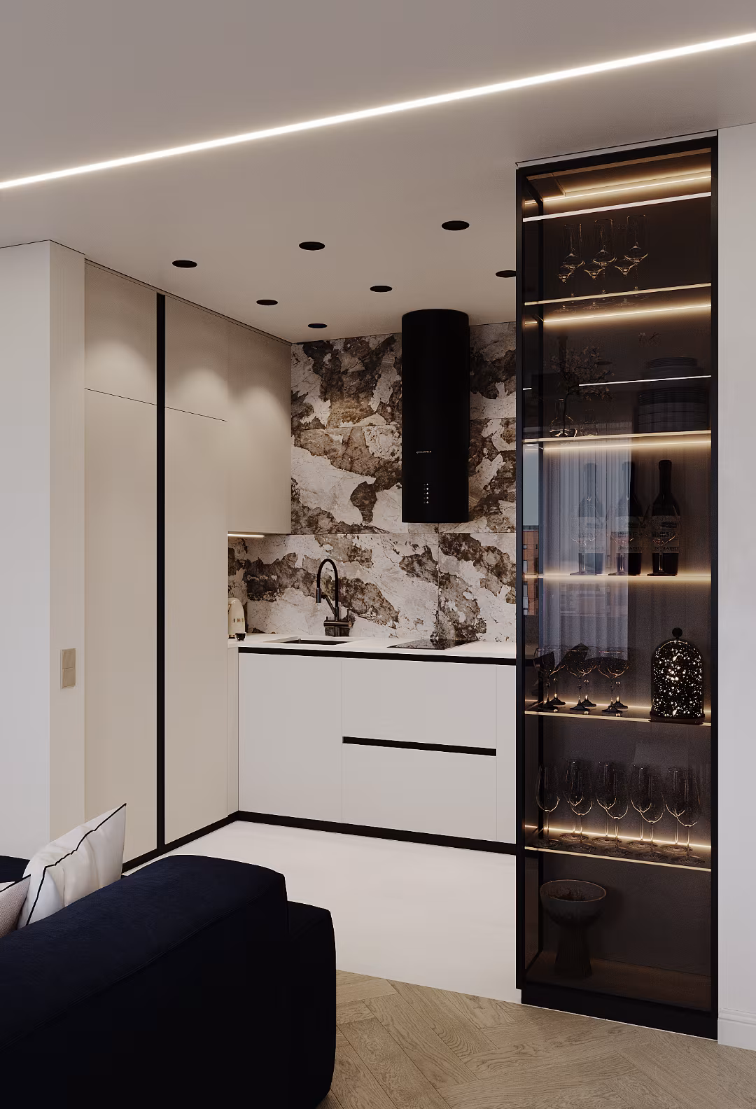 Подсветка в нишах и шкафах