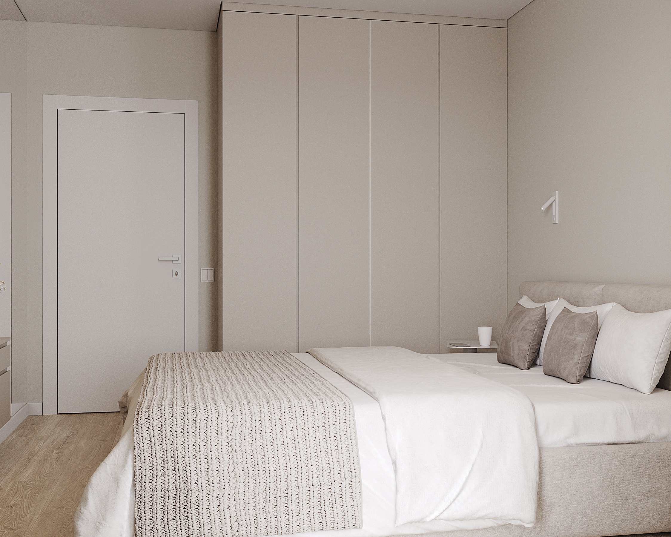 3к квартира в ЖК Домашний 86м2 — Спальня