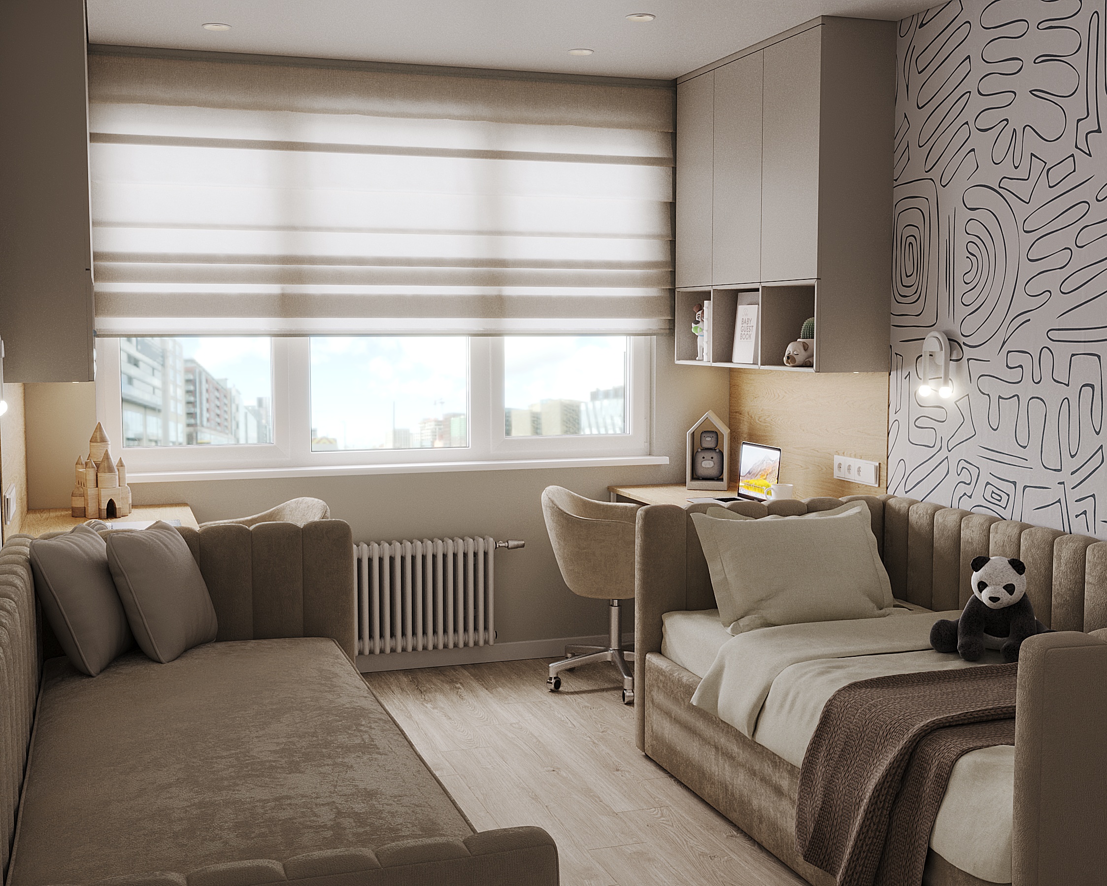 3к квартира в ЖК Домашний 86м2 — Детская