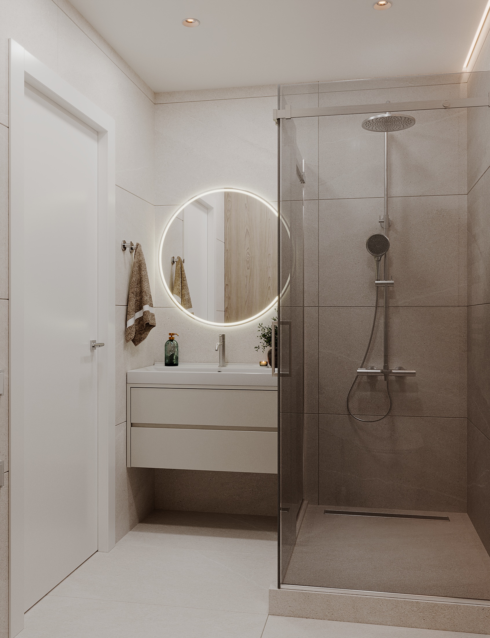 3к квартира в ЖК Домашний 86м2 — Санузел