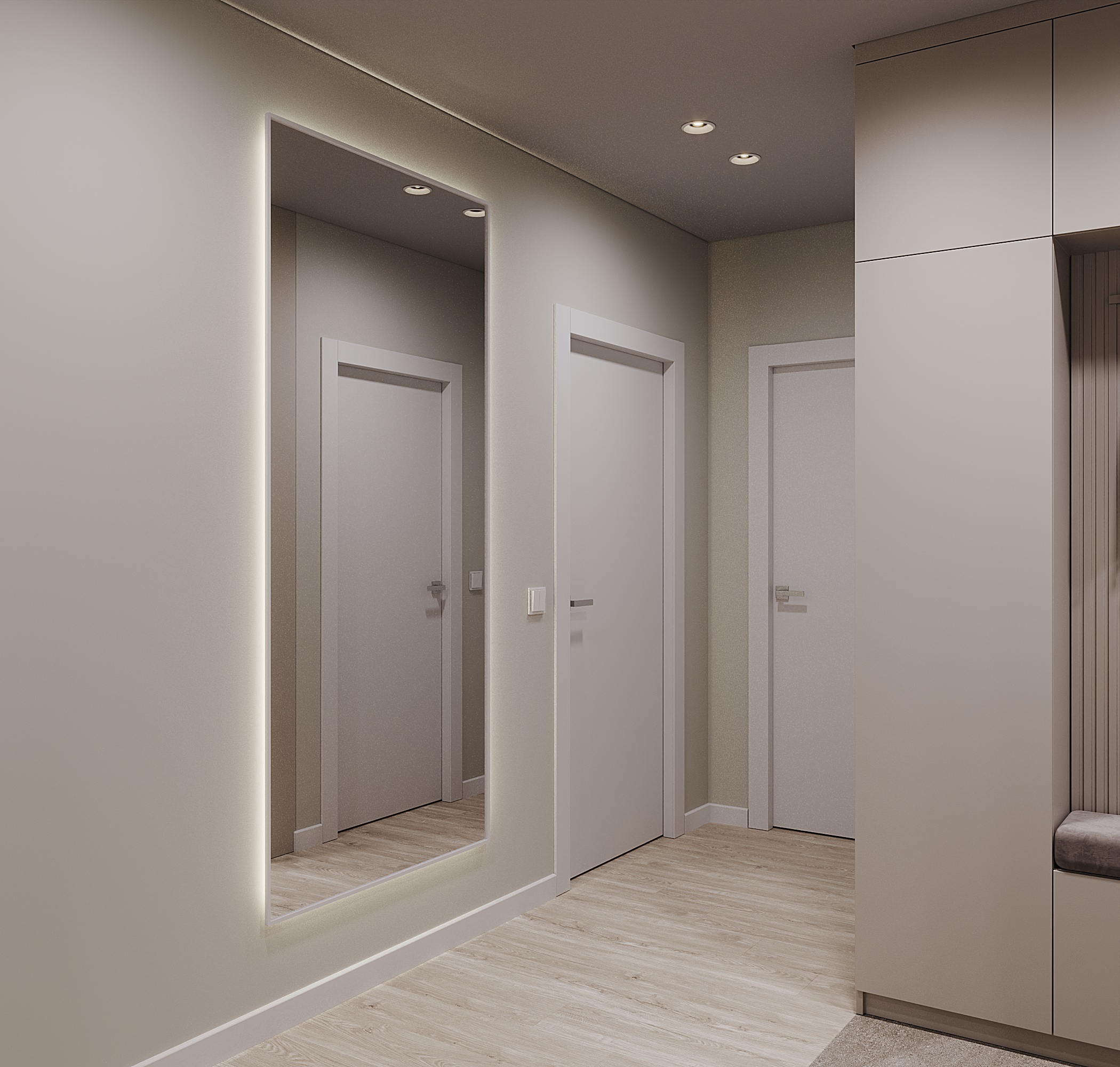 3к квартира в ЖК Домашний 86м2 — Прихожая