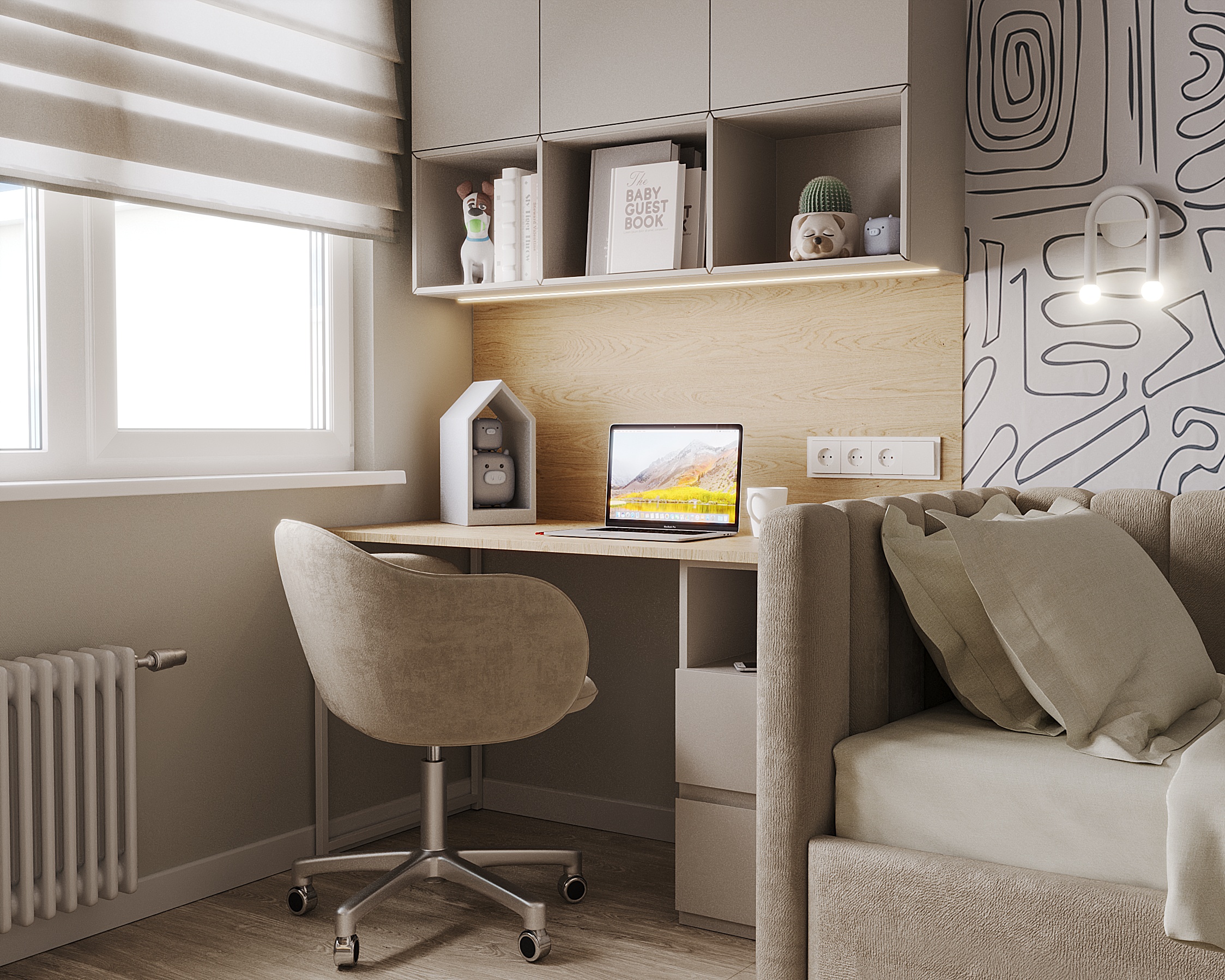 3к квартира в ЖК Домашний 86м2 — Детская