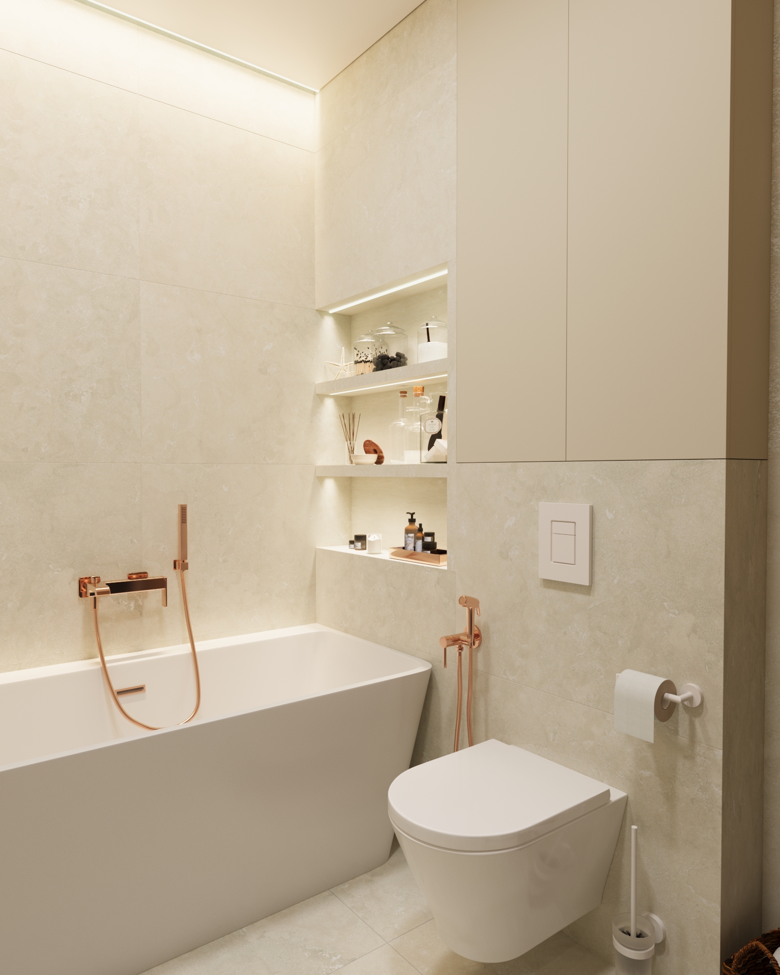 3к квартира в жк Европейский квартал 90м2 — Санузел