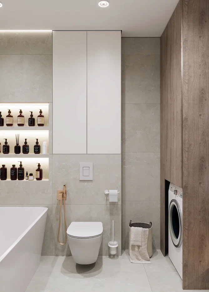 3к квартира в жк Европейский квартал 90м2 — Санузел