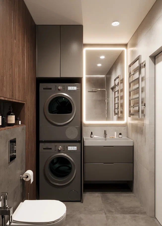 3к квартира в жк Европейский квартал 90м2 — Санузел