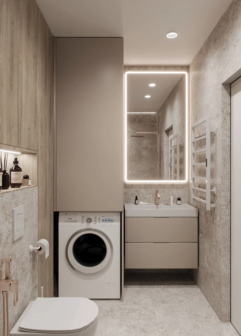 3к квартира в жк Европейский квартал 90м2 — Санузел