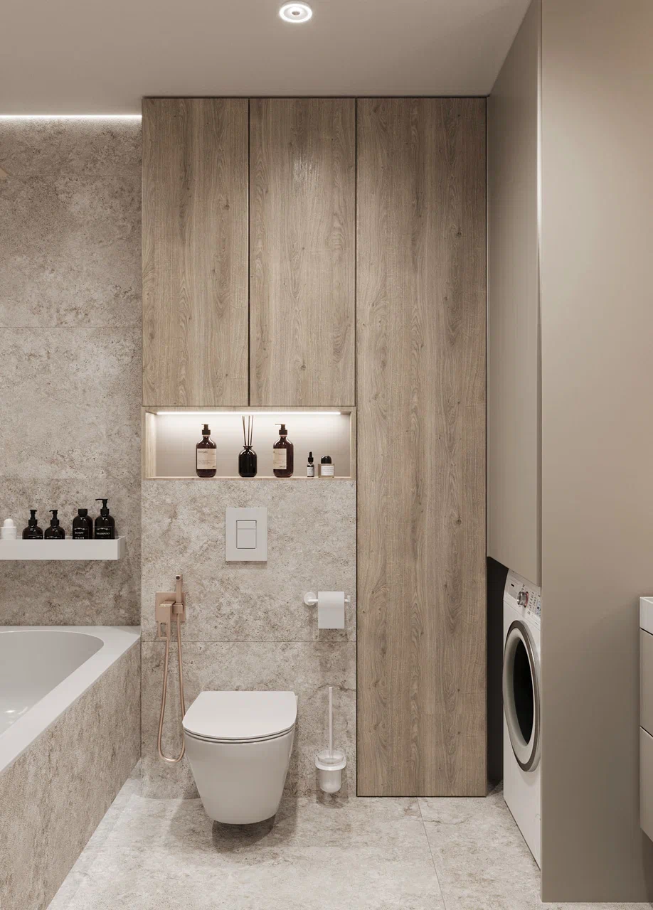 3к квартира в жк Европейский квартал 90м2 — Санузел