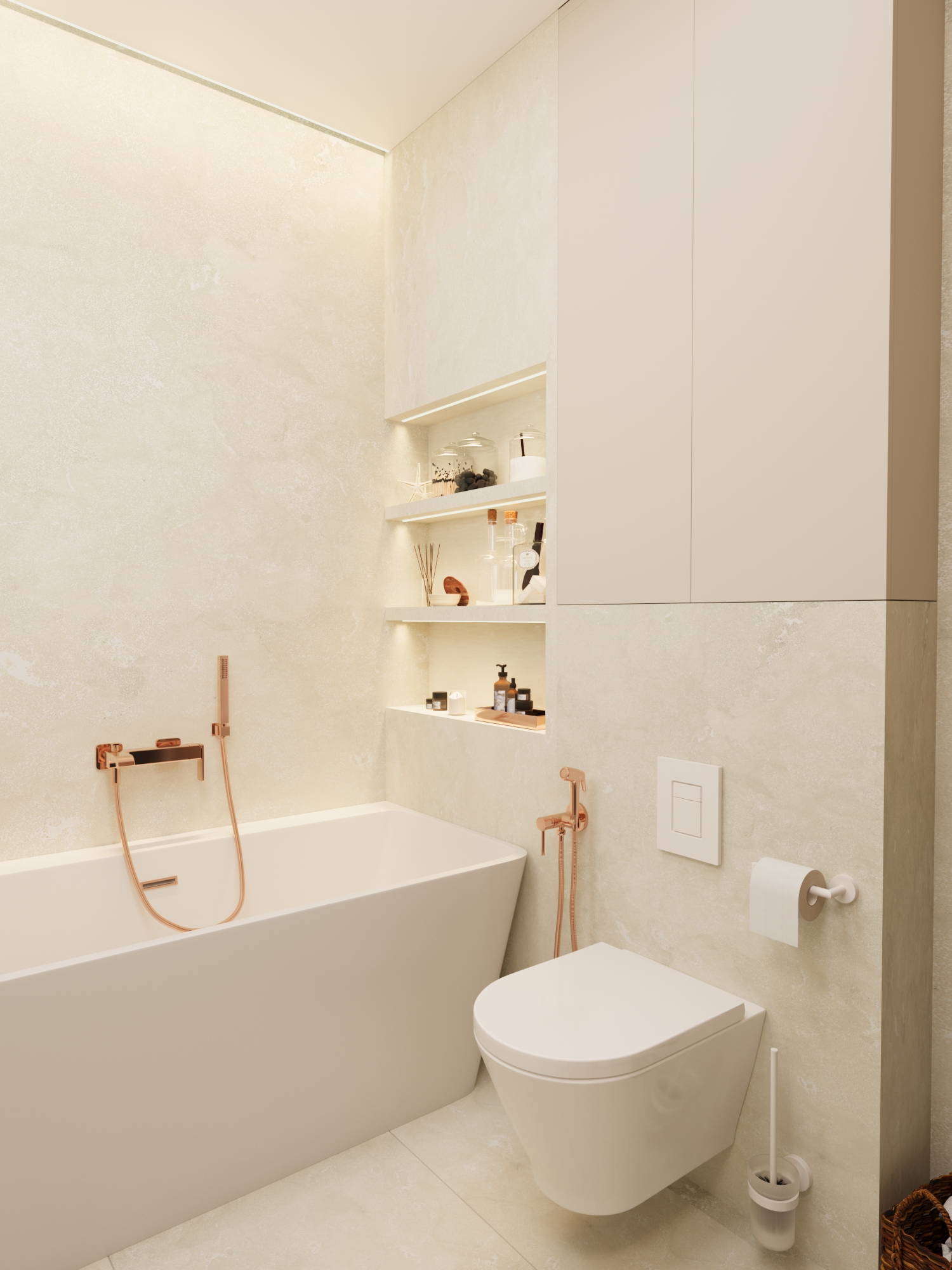 3к квартира в жк Европейский квартал 90м2 — Санузел