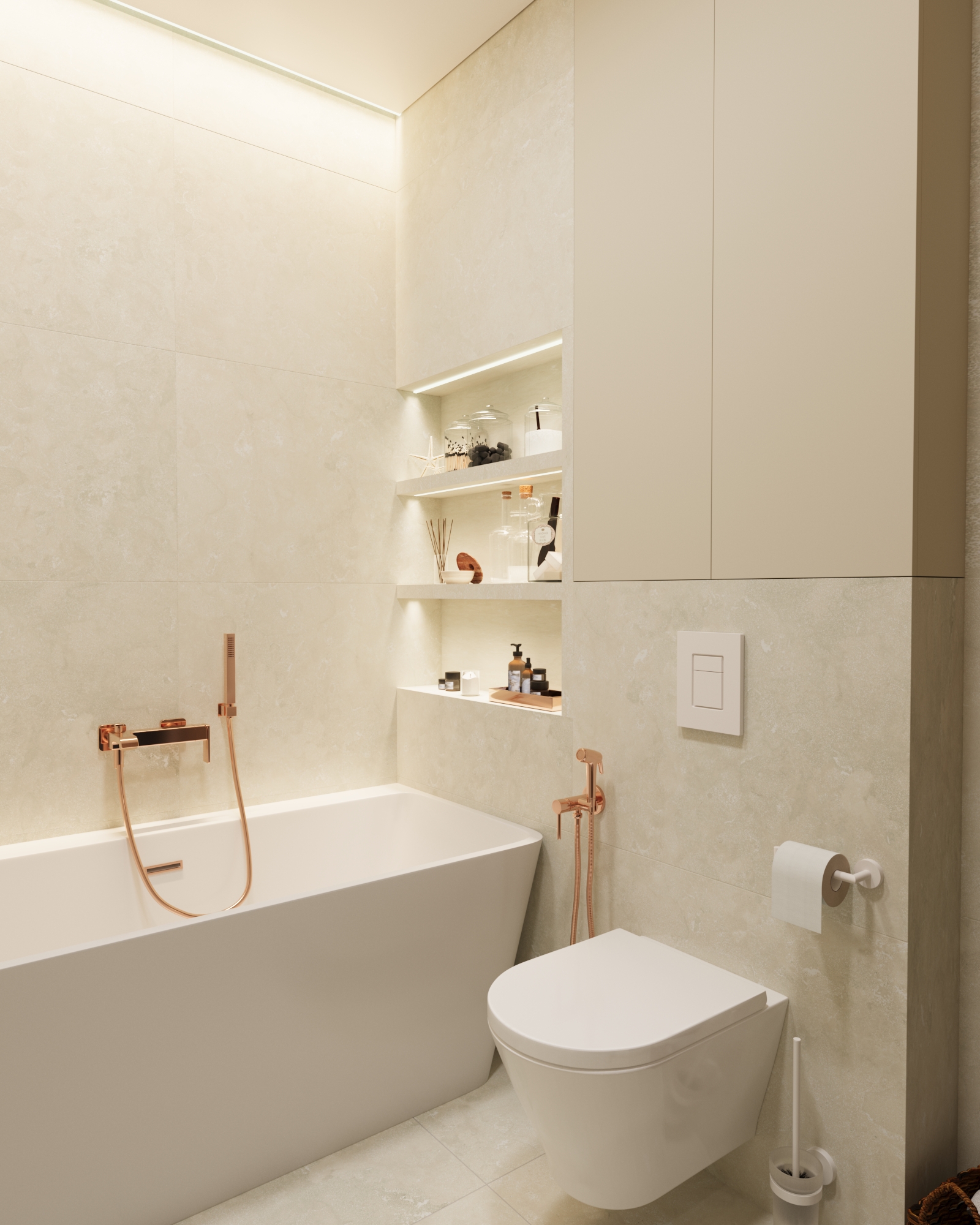 3к квартира в жк Европейский квартал 90м2 — Санузел