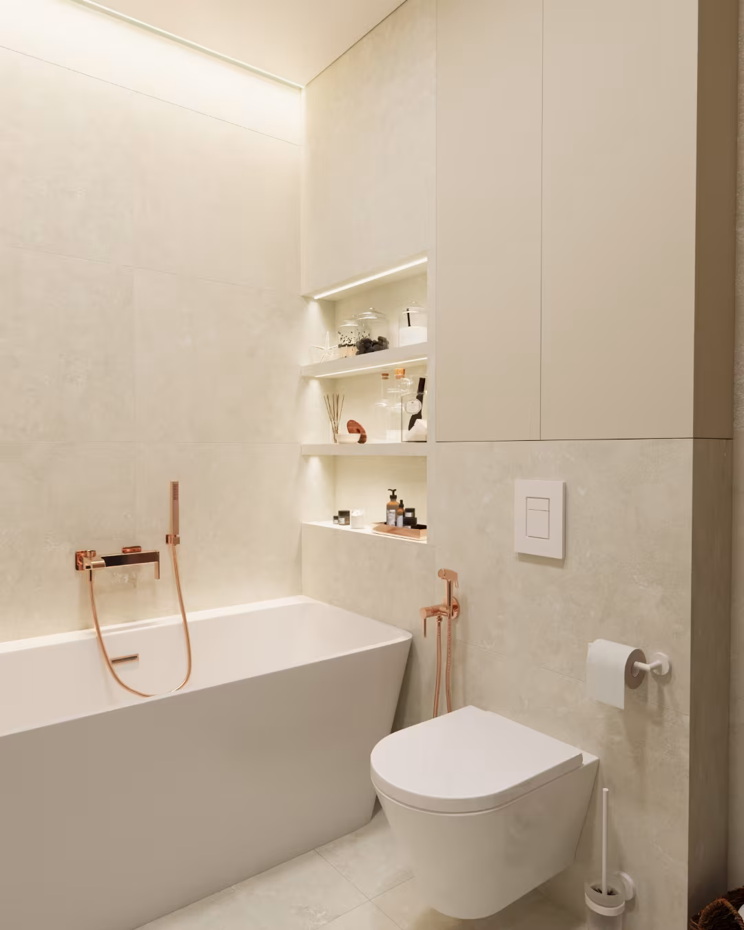 Ниша под полочки