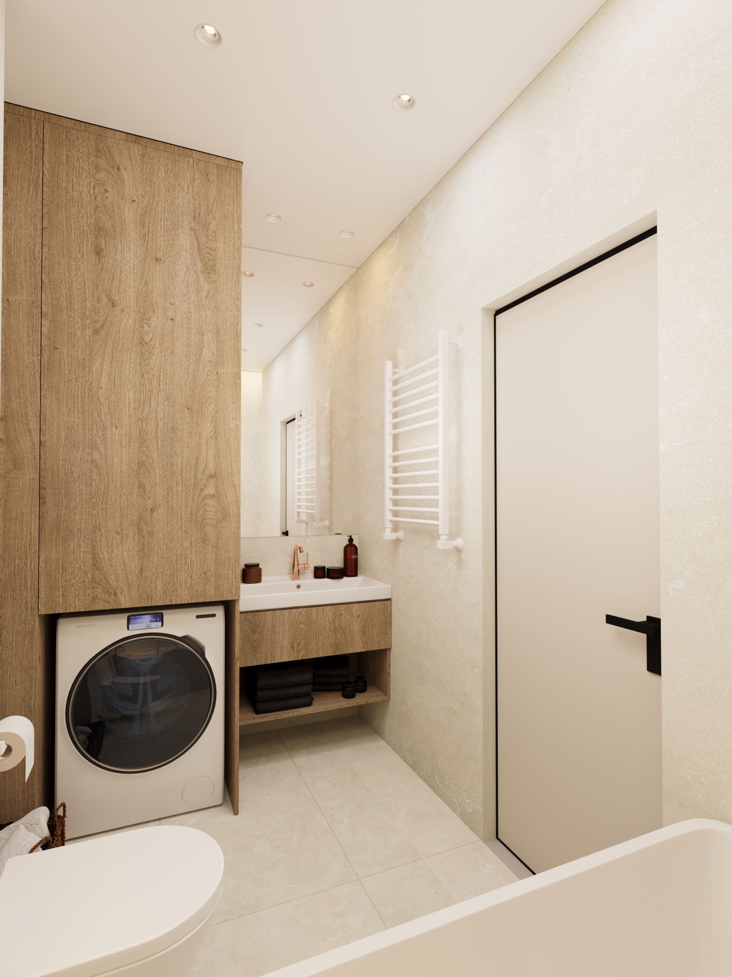 3к квартира в жк Европейский квартал 90м2 — Санузел