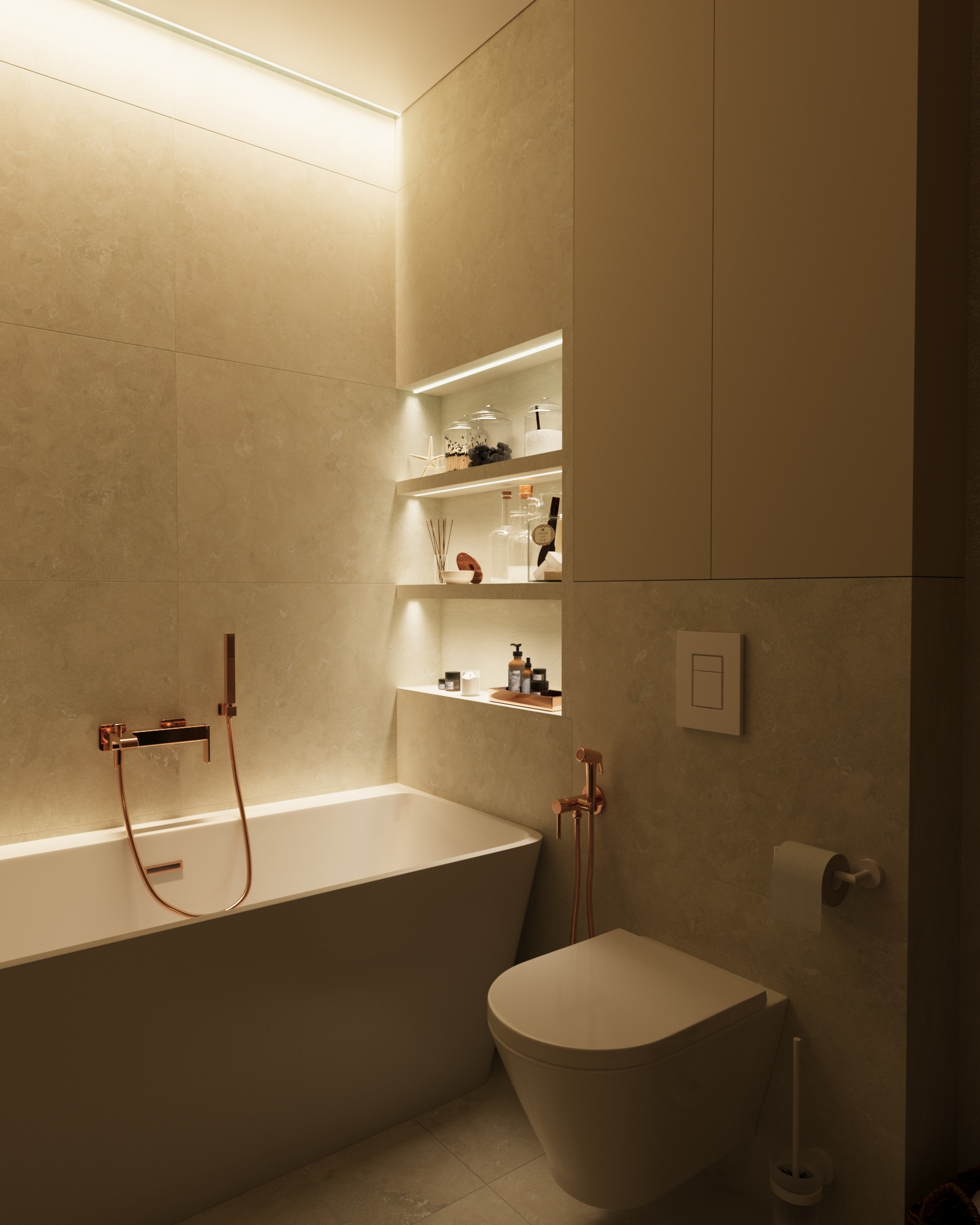 3к квартира в жк Европейский квартал 90м2 — Санузел