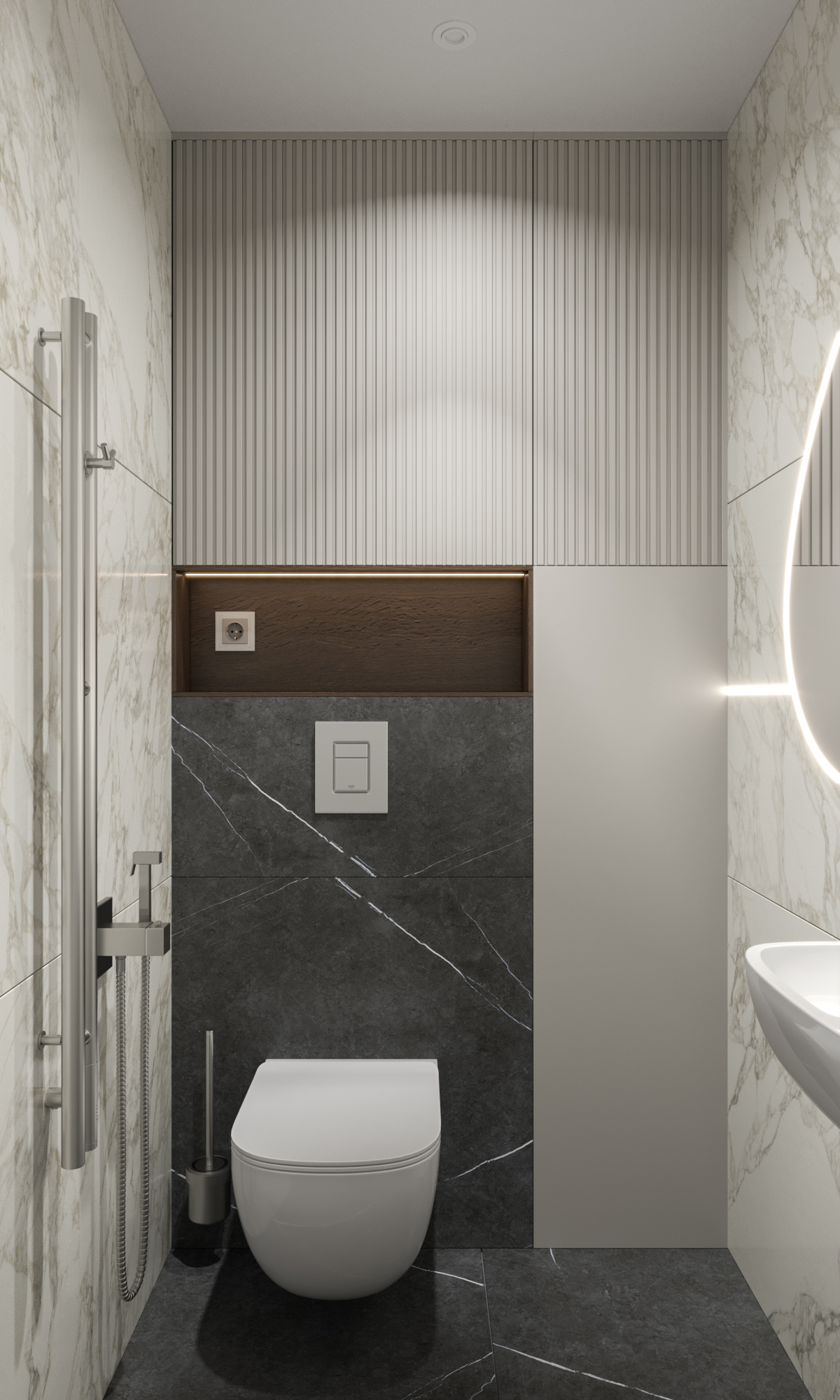 3к квартира в жк Гранд Квартал 76м2 — Санузел