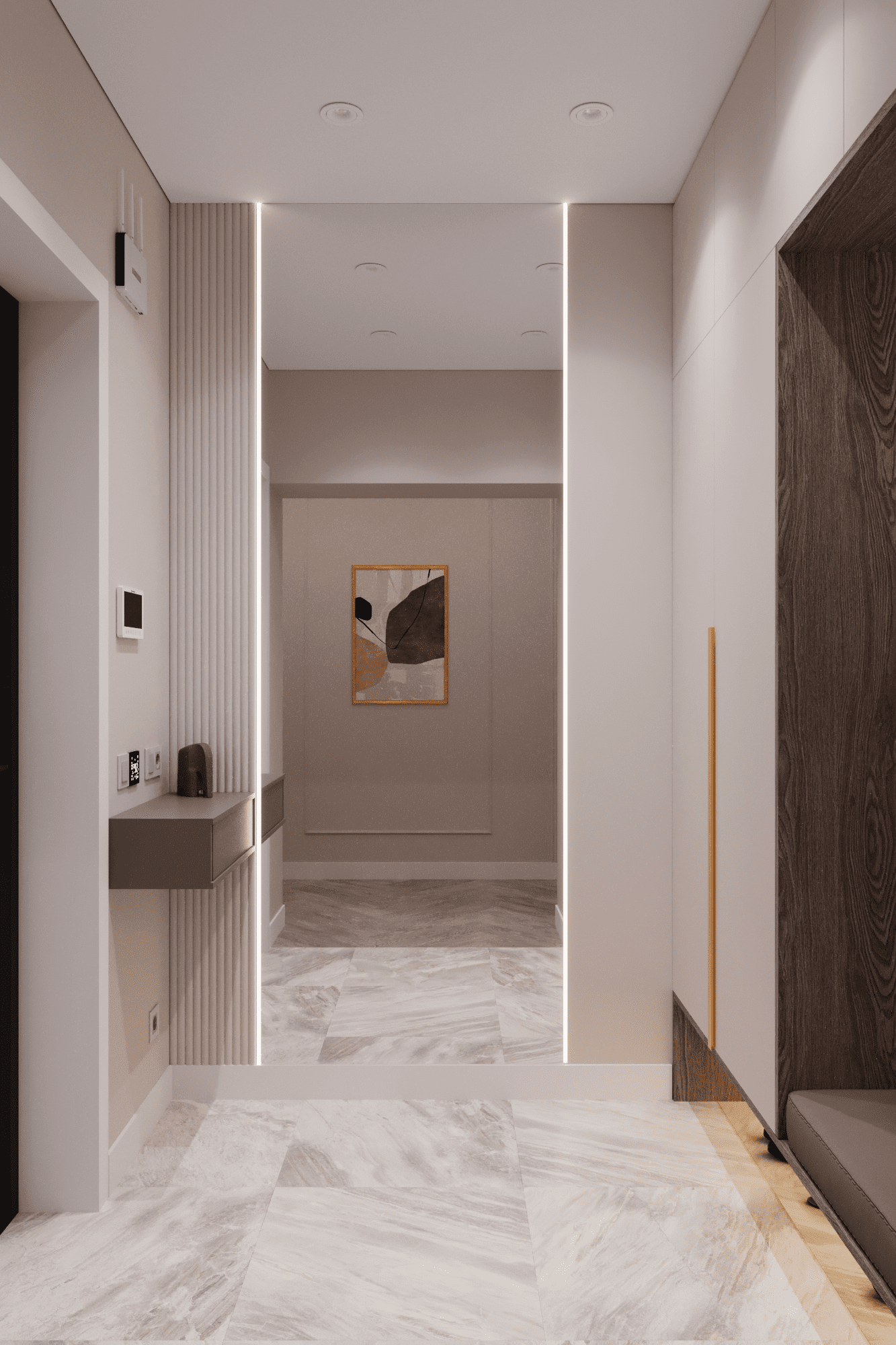 3к квартира в жк Гранд Квартал 76м2 — Прихожая