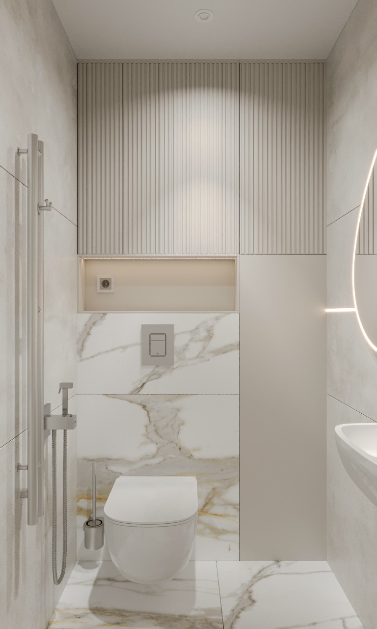 3к квартира в жк Гранд Квартал 76м2 — Санузел