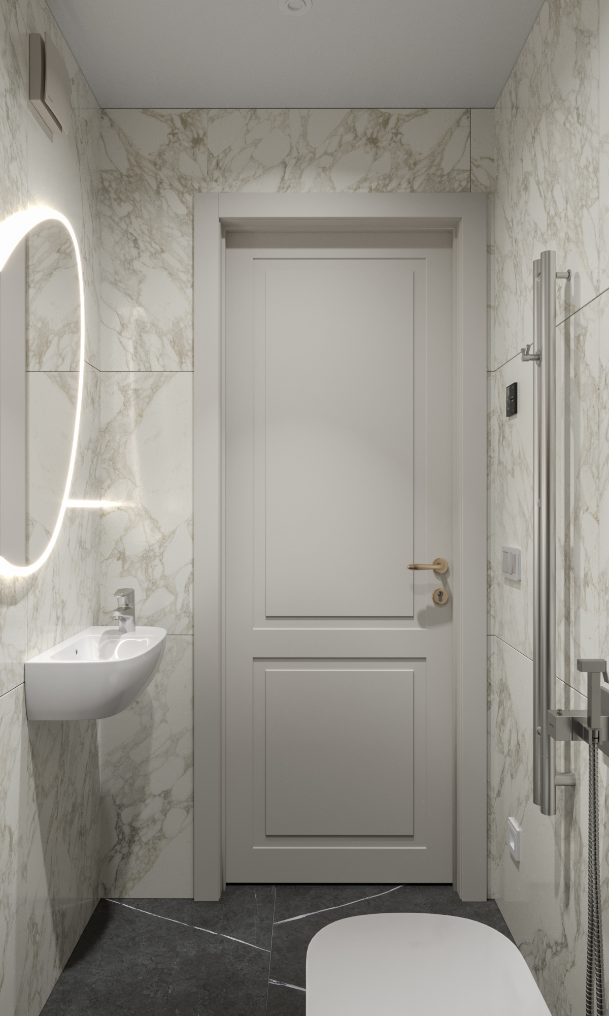 3к квартира в жк Гранд Квартал 76м2 — Санузел