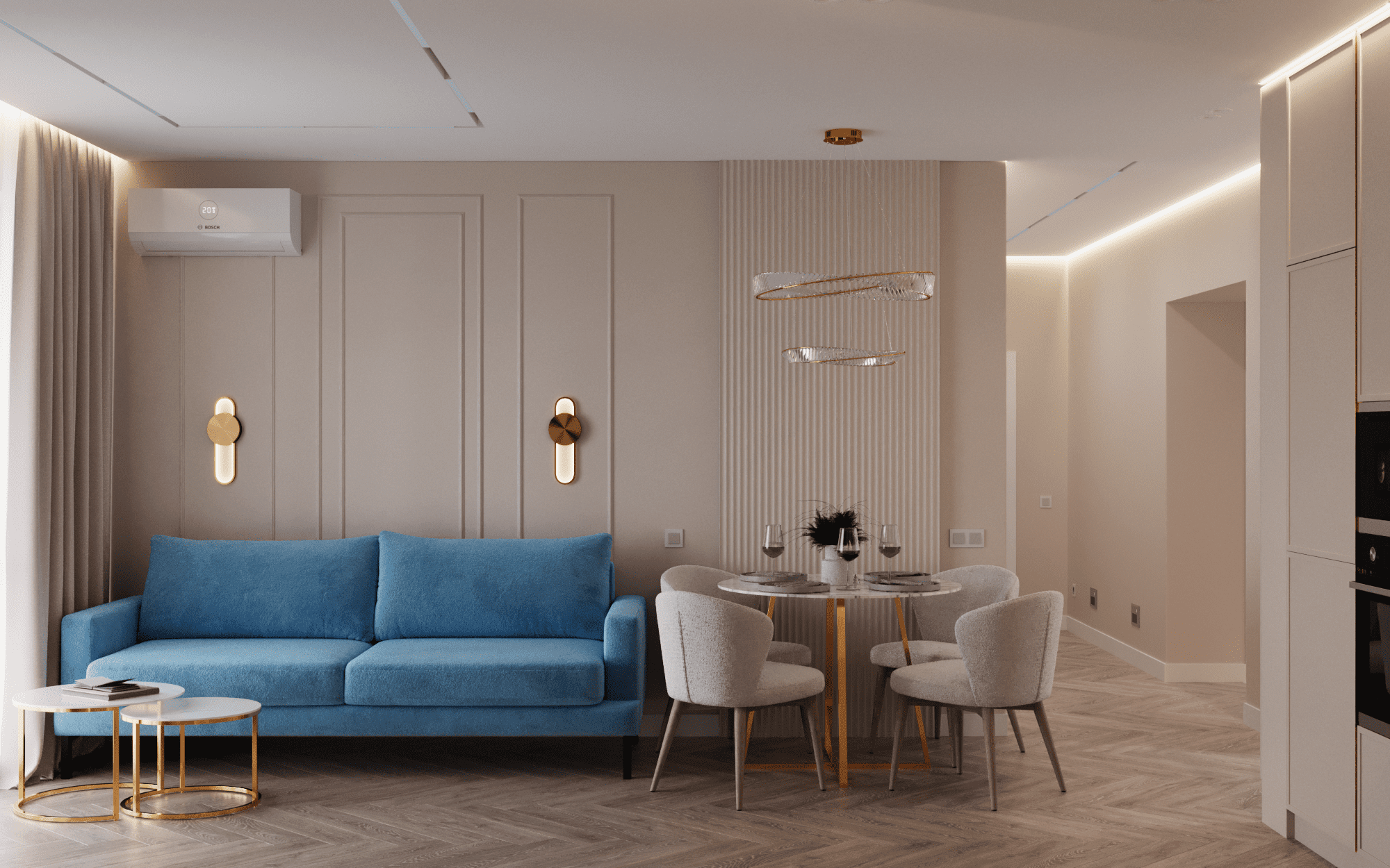 3к квартира в жк Гранд Квартал 76м2 — Прихожая