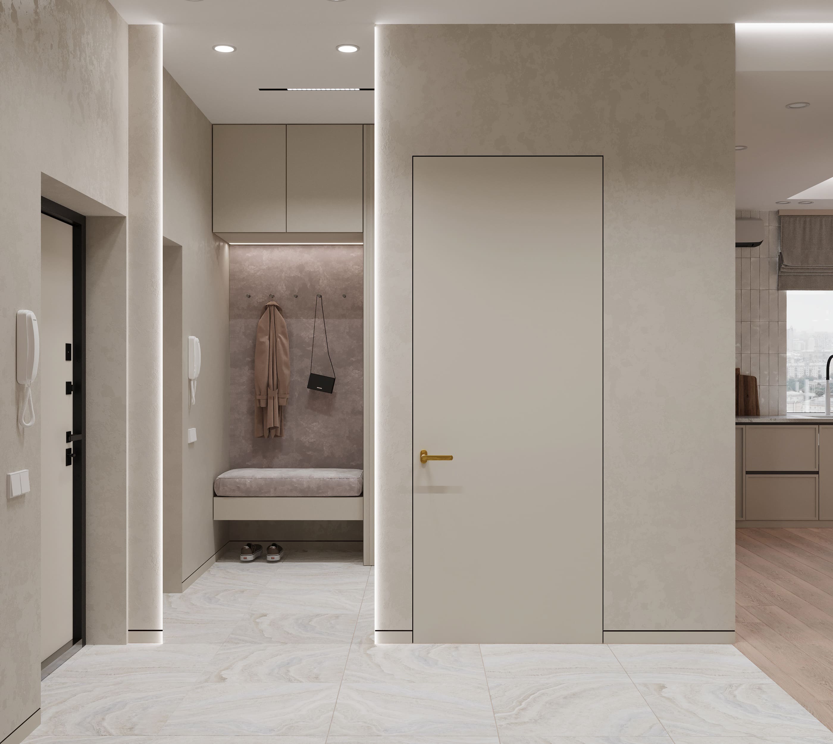 3к квартира в г. Ишим 80м2 — Прихожая