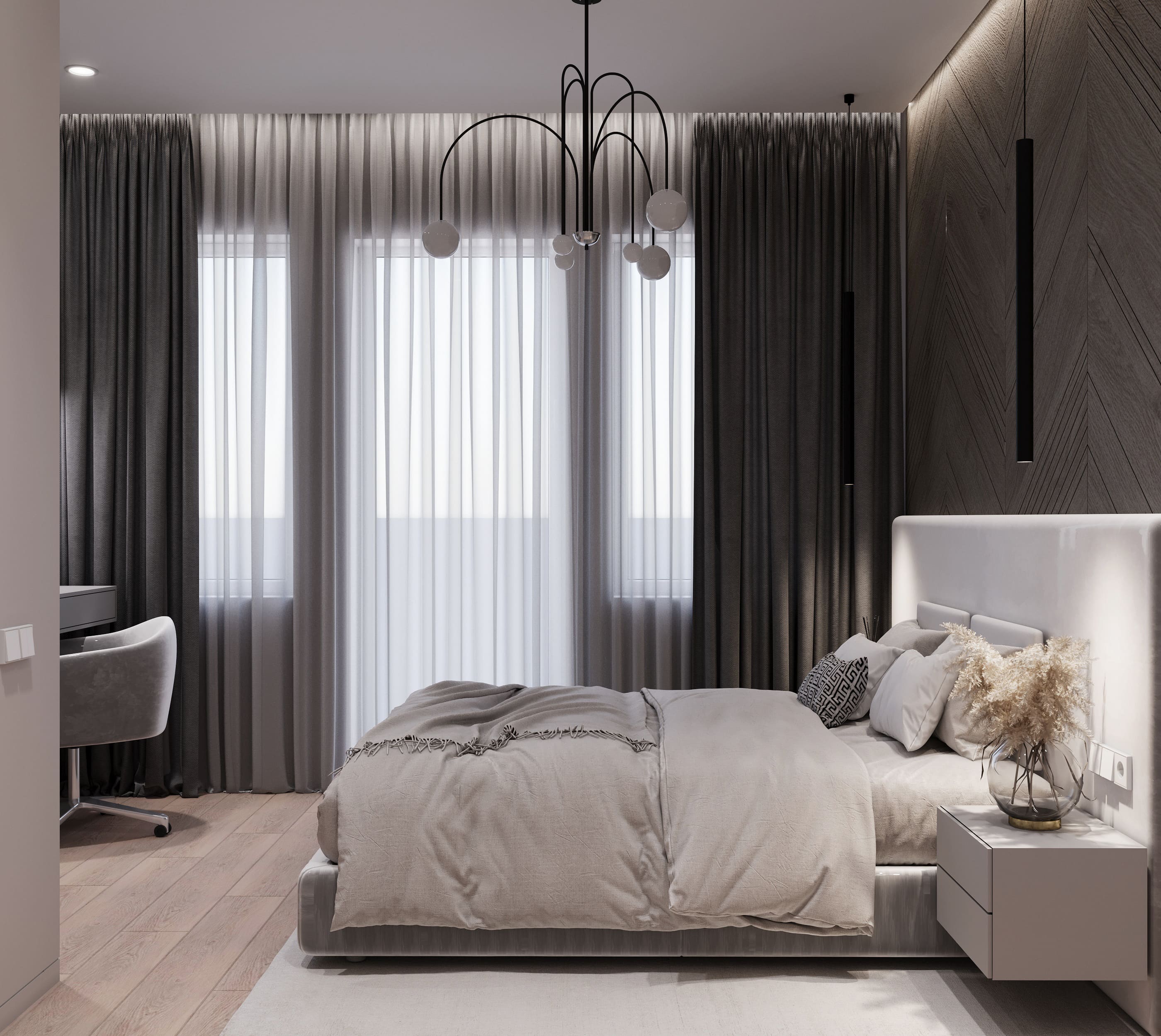 3к квартира в г. Ишим 80м2 — Спальня