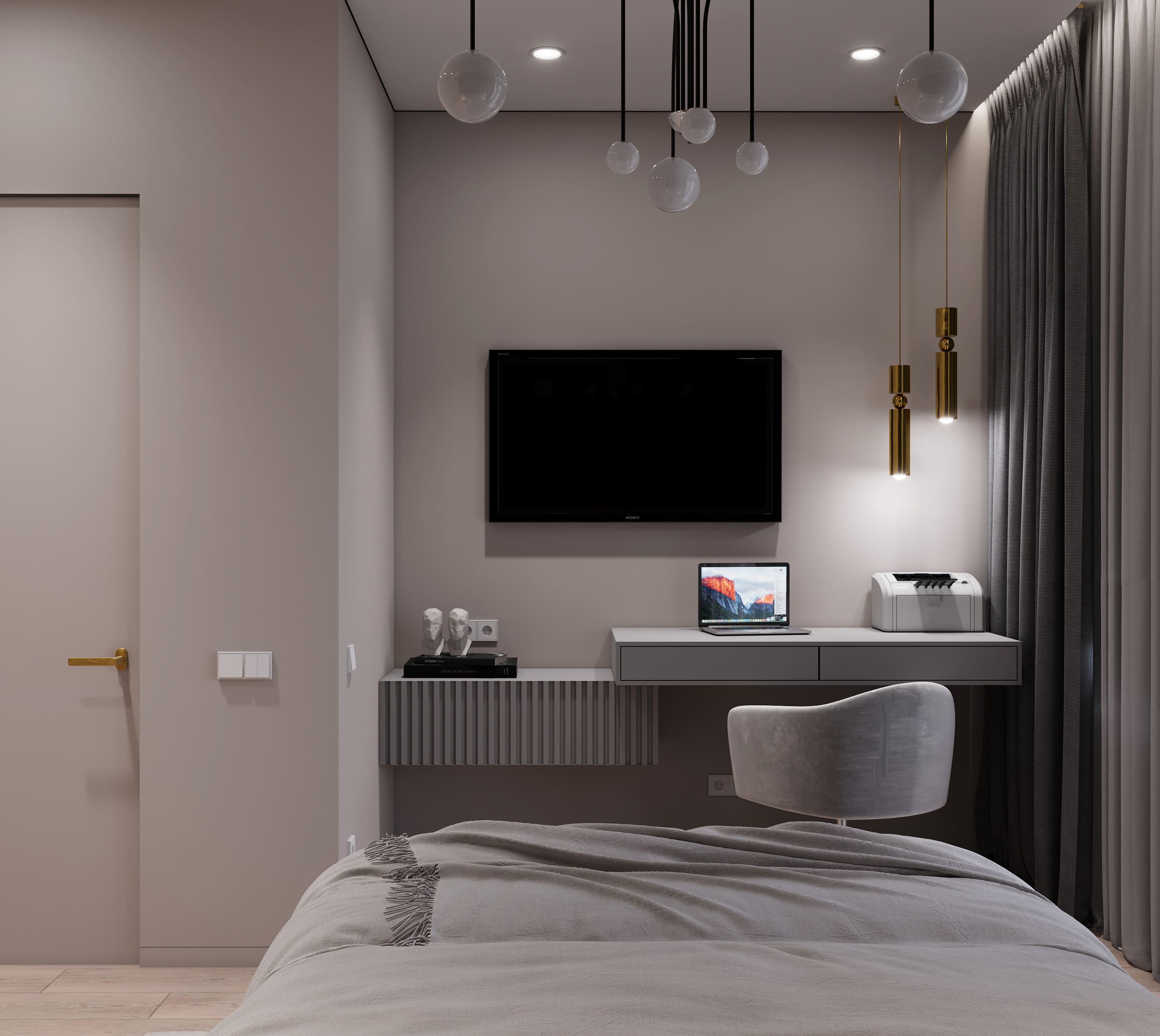 3к квартира в г. Ишим 80м2 — Спальня