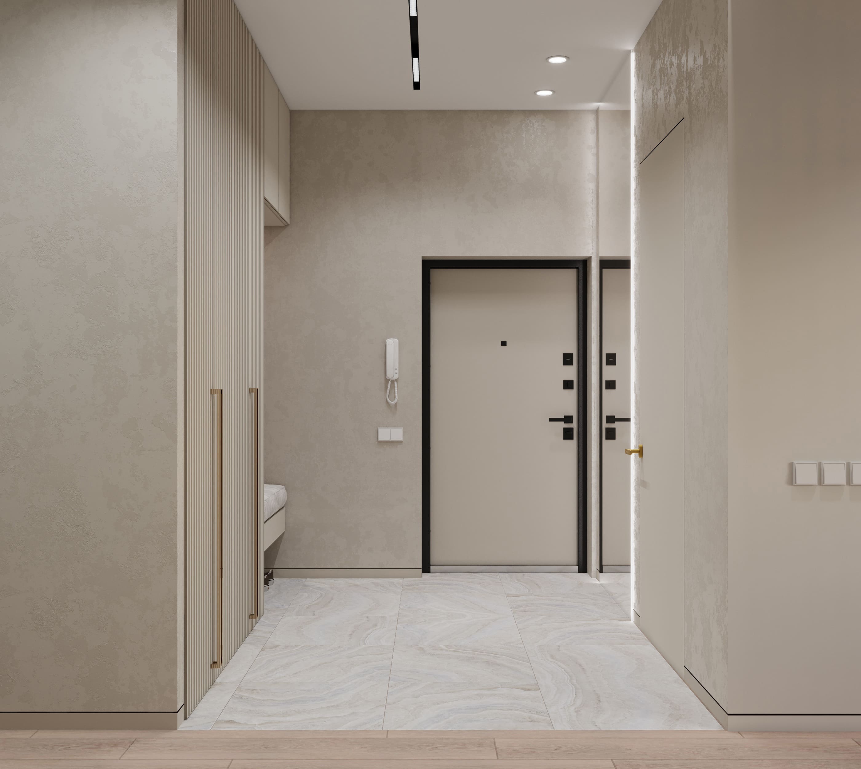 3к квартира в г. Ишим 80м2 — Прихожая