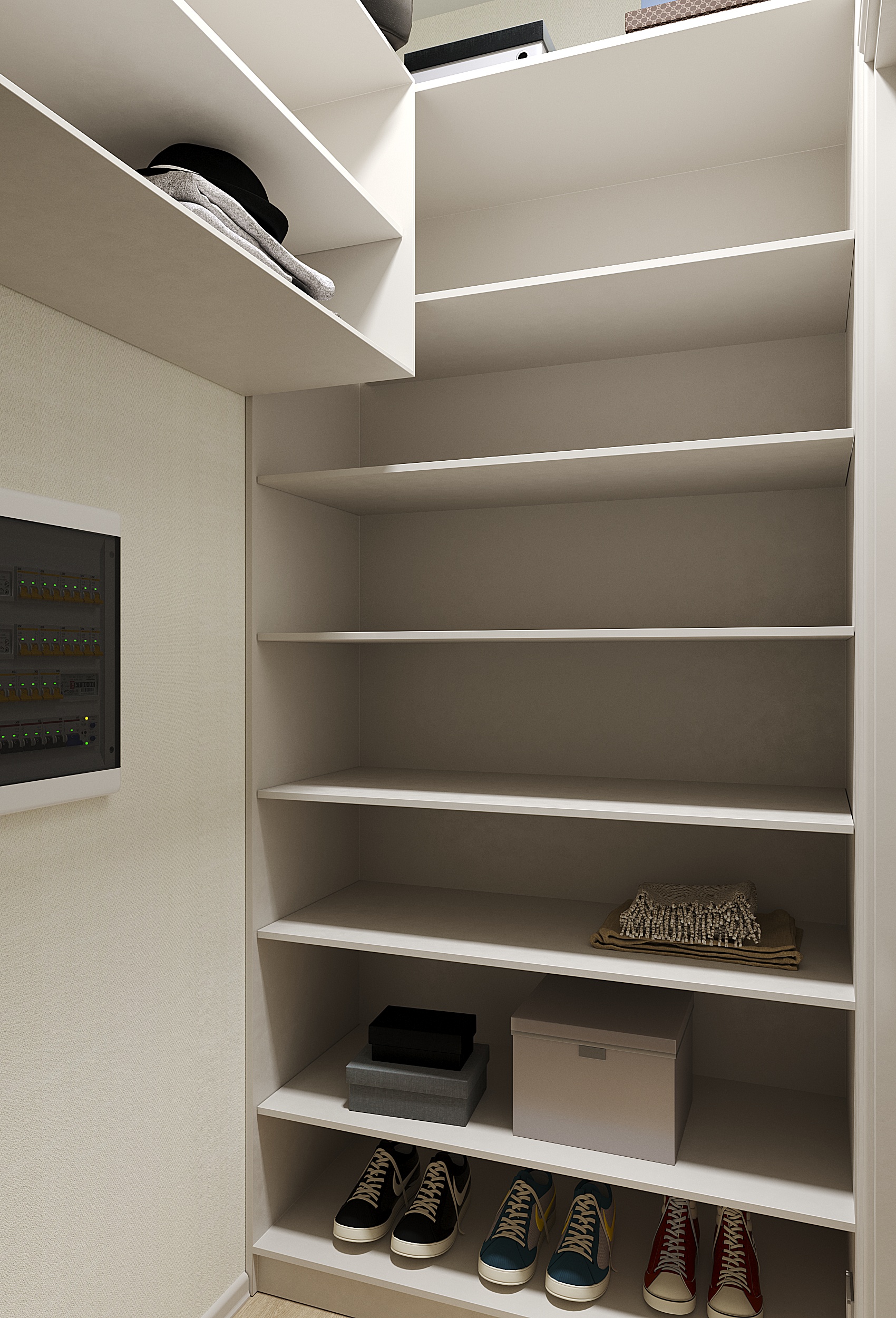 дом в п.Перевалово 200м2 — Гардеробная