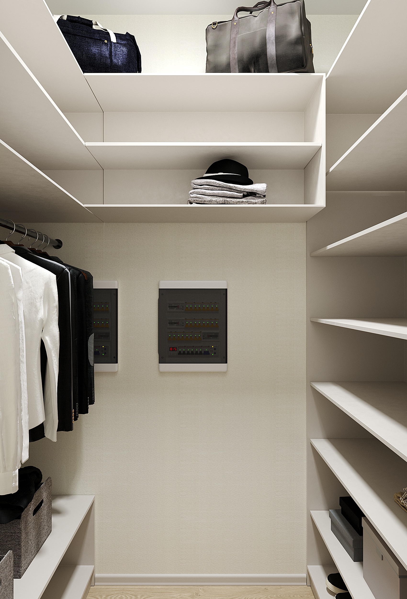 дом в п.Перевалово 200м2 — Гардеробная