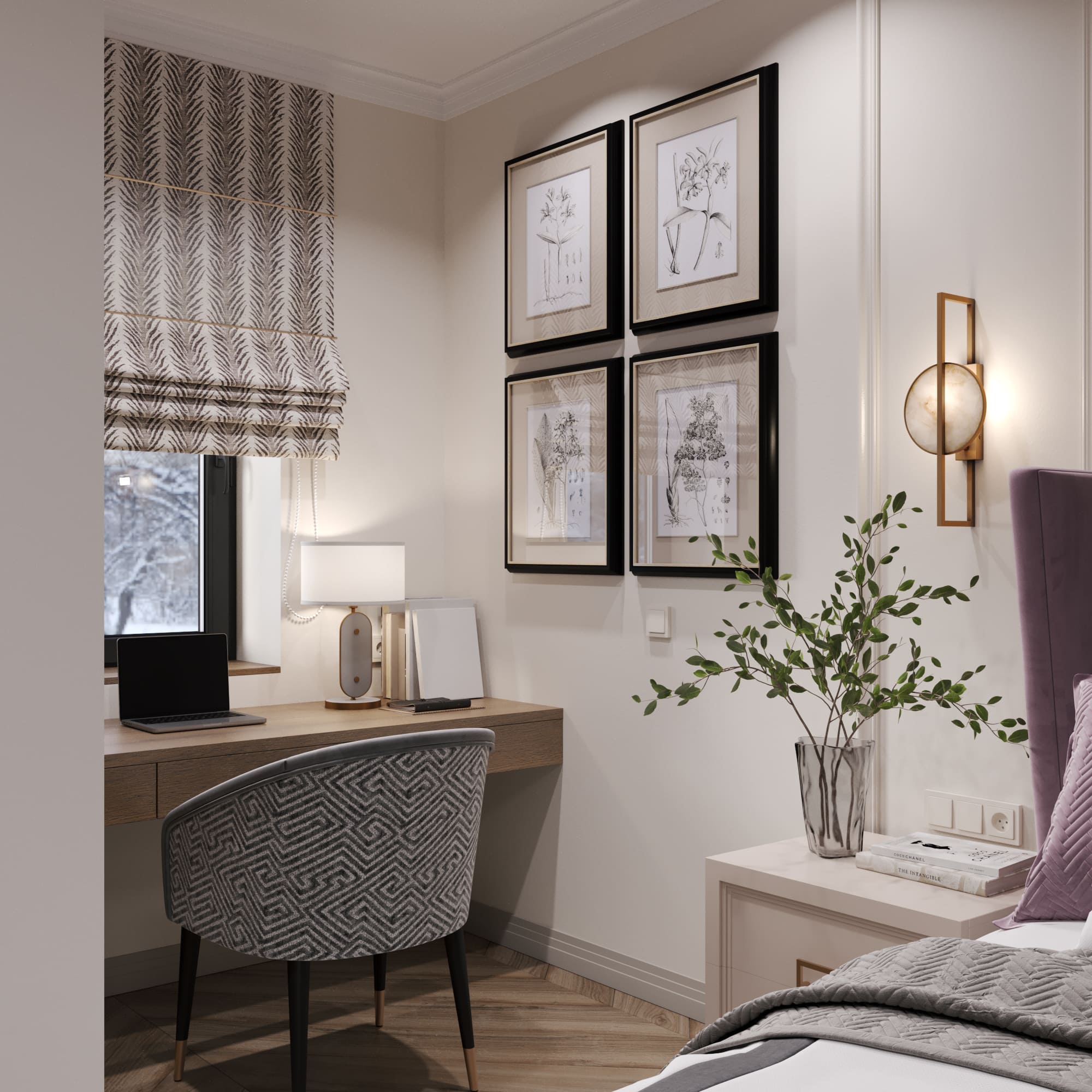 дом в п. Ушаково 130м2 — Спальня