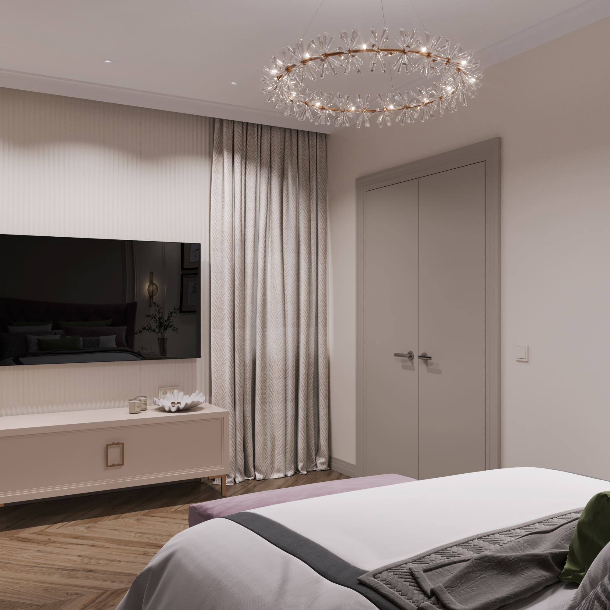 дом в п. Ушаково 130м2 — Спальня